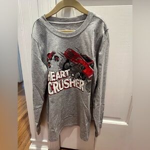 NWT- boys carters long sleeve tshirt Valentine’s Day heart crusher size 10